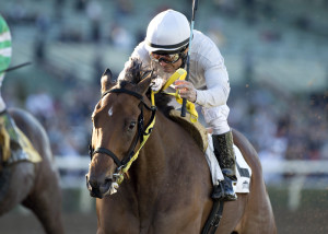 San Onofre winning the 2016 Midnight Lute Stakes (gr. III) at Santa Anita - © BENOIT PHOTO